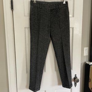 Women's Grey Wool Fully Lined Pants Size 6